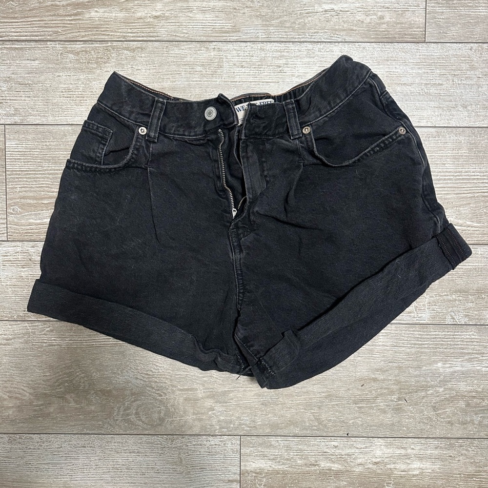 We The Free Black Jean Shorts